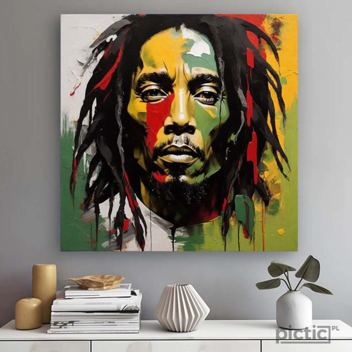 Obraz Bob Marley Duch Jamaiki - obraz do salonu, sypialni, biura, na prezent